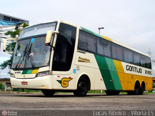 Empresa Gontijo de Transportes 12495 na cidade de Vitória, Espírito Santo, Brasil, por Lucas  Ribeiro. ID da foto: 341954.