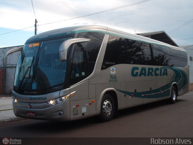 Viação Garcia 7446 na cidade de Apucarana, Paraná, Brasil, por Robson Alves. Número da foto: #342817.
