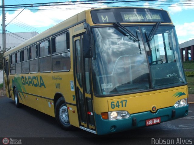 Viação Garcia 6417 na cidade de Apucarana, Paraná, Brasil, por Robson Alves. Número da foto: #342812.