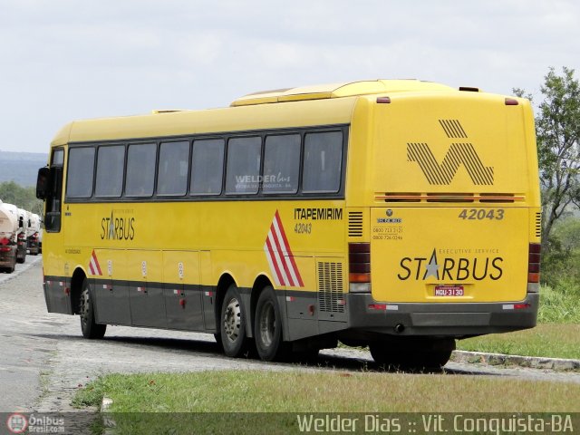Viação Itapemirim 42043 na cidade de Vitória da Conquista, Bahia, Brasil, por Welder Dias. Número da foto: #344924.