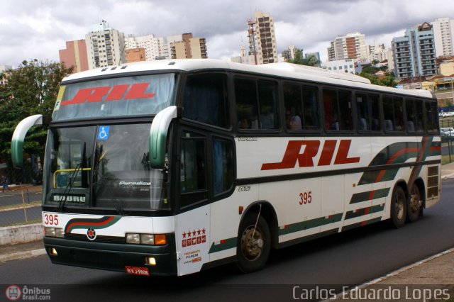 RIL - Rodoviário Ibitinguense Ltda. 395 na cidade de Ribeirão Preto, São Paulo, Brasil, por Carlos Eduardo Lopes. ID da foto: 346676.