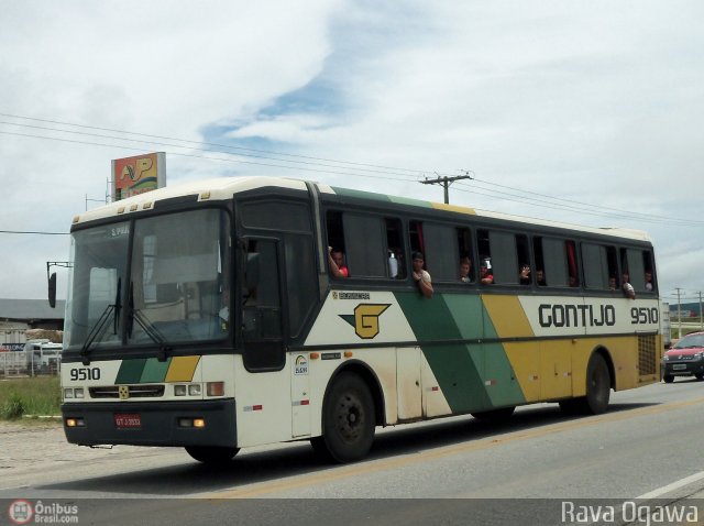 Empresa Gontijo de Transportes 9510 na cidade de Vitória da Conquista, Bahia, Brasil, por Rava Ogawa. ID da foto: 346939.