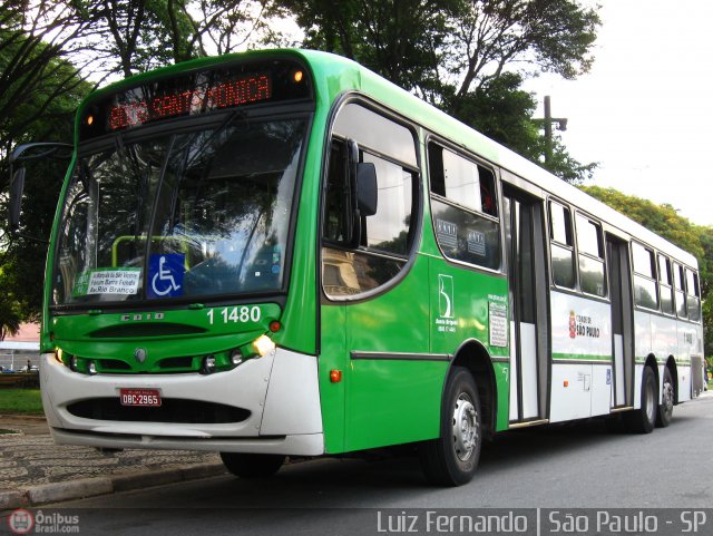 Viação Santa Brígida 1 1480 na cidade de São Paulo, São Paulo, Brasil, por Rafael Santos. ID da foto: 346684.