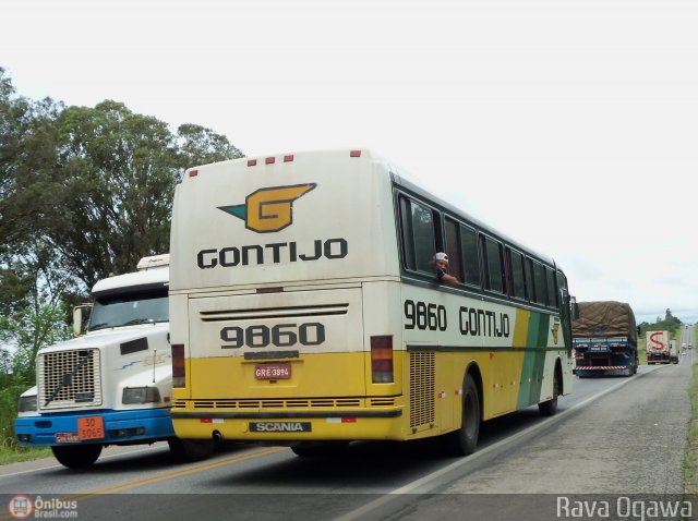 Empresa Gontijo de Transportes 9860 na cidade de Vitória da Conquista, Bahia, Brasil, por Rava Ogawa. ID da foto: 346842.