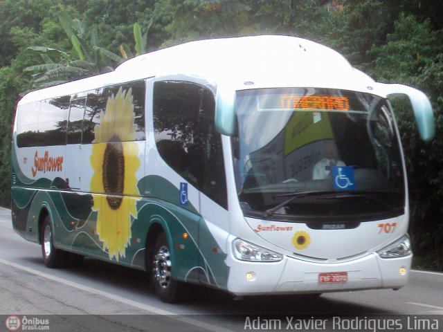 Sunflower Turismo 707 na cidade de Cubatão, São Paulo, Brasil, por Adam Xavier Rodrigues Lima. Número da foto: #346665.