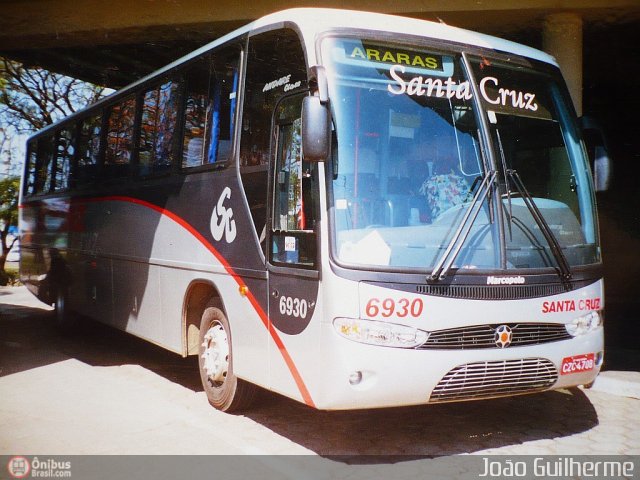 Viação Santa Cruz 6930 na cidade de Mogi Mirim, São Paulo, Brasil, por João Guilherme Lopes. ID da foto: 348916.