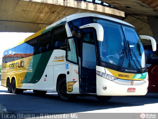 Empresa Gontijo de Transportes 18045 na cidade de Belo Horizonte, Minas Gerais, Brasil, por Lucas  Ribeiro. Número da foto: #348911.