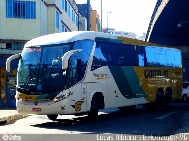 Empresa Gontijo de Transportes 18015 na cidade de Belo Horizonte, Minas Gerais, Brasil, por Lucas  Ribeiro. Número da foto: #348908.