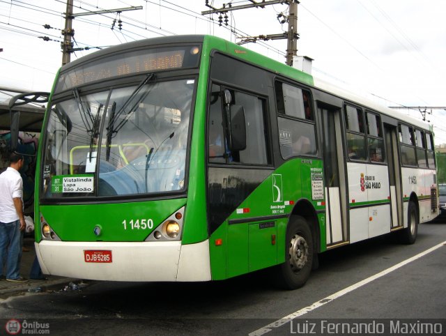 Viação Santa Brígida 1 1450 na cidade de São Paulo, São Paulo, Brasil, por Luiz Fernando Maximo. Número da foto: #348890.