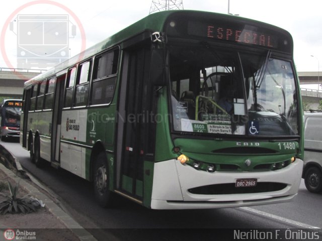 Viação Santa Brígida 1 1480 na cidade de São Paulo, São Paulo, Brasil, por Nerilton F.  ônibus. Número da foto: #349327.