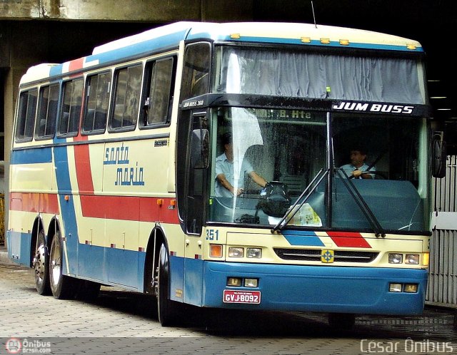 Santa Maria 351 na cidade de Belo Horizonte, Minas Gerais, Brasil, por César Ônibus. Número da foto: #351755.