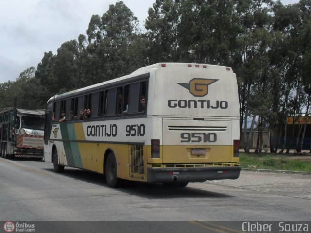 Empresa Gontijo de Transportes 9510 na cidade de Vitória da Conquista, Bahia, Brasil, por Cleber Bus. ID da foto: 352684.