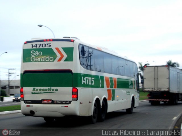 Cia. São Geraldo de Viação 14705 na cidade de Serra, Espírito Santo, Brasil, por Lucas  Ribeiro. Número da foto: #352221.