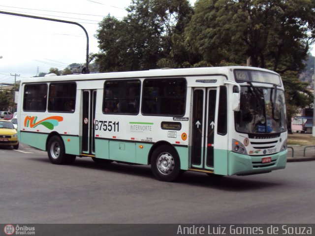 Viação Madureira Candelária B75511 na cidade de Rio de Janeiro, Rio de Janeiro, Brasil, por André Luiz Gomes de Souza. ID da foto: 352461.