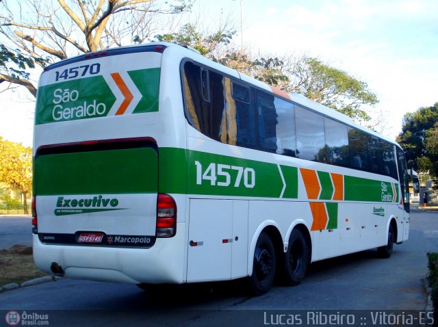 Cia. São Geraldo de Viação 14570 na cidade de Vitória, Espírito Santo, Brasil, por Lucas  Ribeiro. Número da foto: #352203.