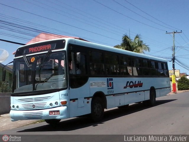 SOUL - Sociedade de Ônibus União Ltda. 7103 na cidade de Alvorada, Rio Grande do Sul, Brasil, por Luciano Moura Xavier. Número da foto: #352310.