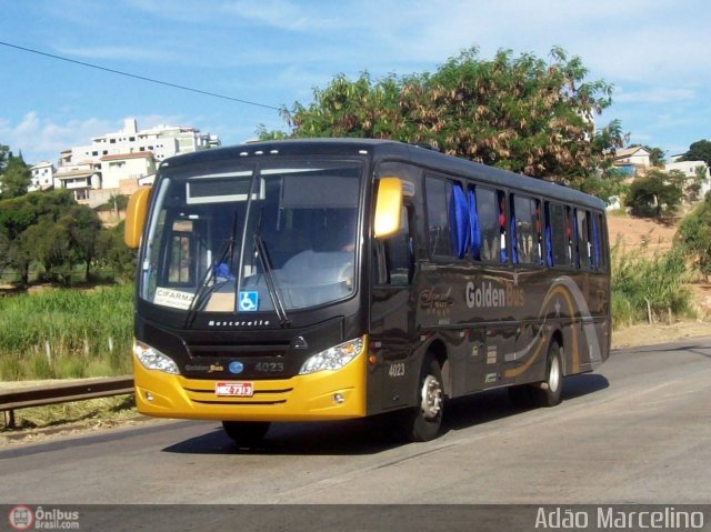 Golden Bus 4023 na cidade de Belo Horizonte, Minas Gerais, Brasil, por Adão Raimundo Marcelino. ID da foto: 335019.