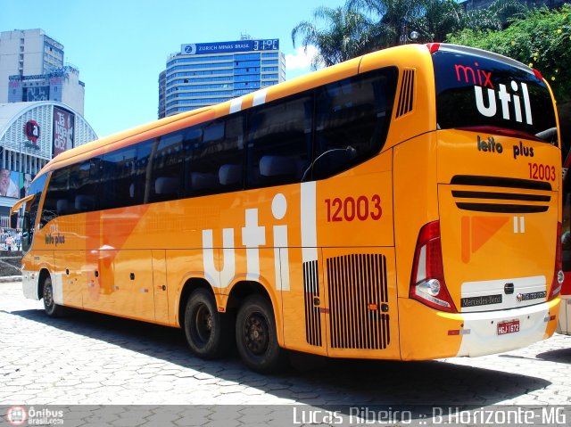 UTIL - União Transporte Interestadual de Luxo 12003 na cidade de Belo Horizonte, Minas Gerais, Brasil, por Lucas  Ribeiro. Número da foto: #352989.