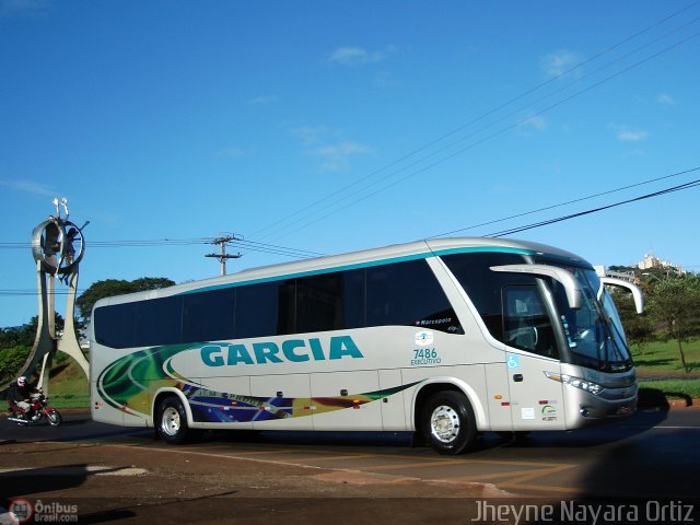 Viação Garcia 7486 na cidade de Londrina, Paraná, Brasil, por Jheyne Nayara Ortiz. Número da foto: #353211.