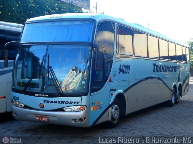 Transnorte - Transporte e Turismo Norte de Minas 64000 na cidade de Belo Horizonte, Minas Gerais, Brasil, por Lucas  Ribeiro. Número da foto: #352977.
