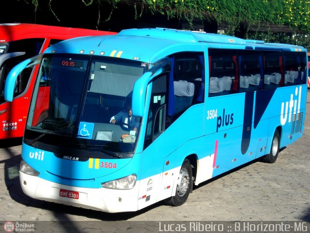 UTIL - União Transporte Interestadual de Luxo 3504 na cidade de Belo Horizonte, Minas Gerais, Brasil, por Lucas  Ribeiro. Número da foto: #352981.
