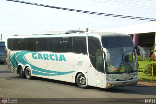 Viação Garcia 7181 na cidade de Apucarana, Paraná, Brasil, por Mad bus. Número da foto: #352685.