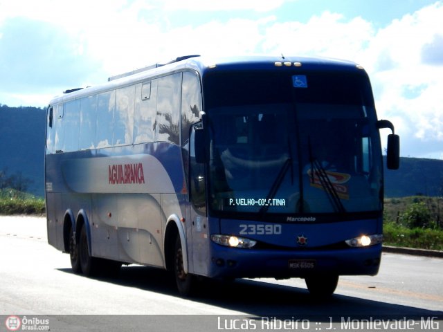 Viação Águia Branca 23590 na cidade de João Monlevade, Minas Gerais, Brasil, por Lucas  Ribeiro. ID da foto: 354078.