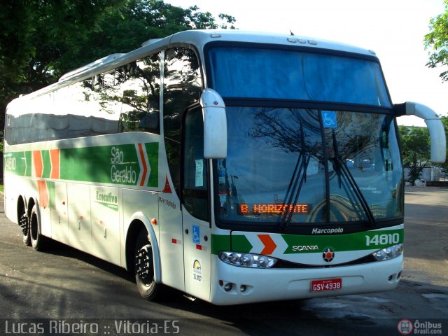 Cia. São Geraldo de Viação 14810 na cidade de Vitória, Espírito Santo, Brasil, por Lucas  Ribeiro. Número da foto: #355114.