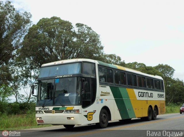 Empresa Gontijo de Transportes 15885 na cidade de Vitória da Conquista, Bahia, Brasil, por Rava Ogawa. ID da foto: 356419.