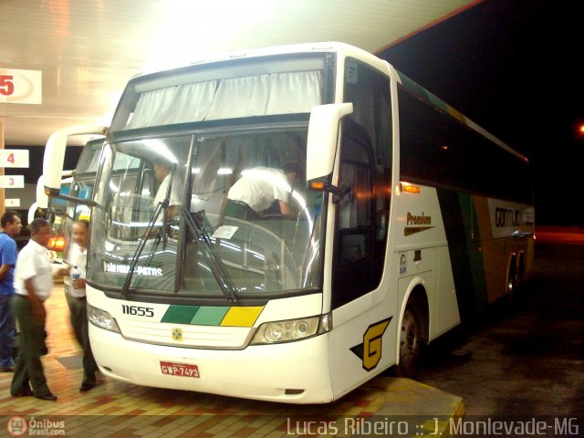 Empresa Gontijo de Transportes 11655 na cidade de João Monlevade, Minas Gerais, Brasil, por Lucas  Ribeiro. Número da foto: #358386.