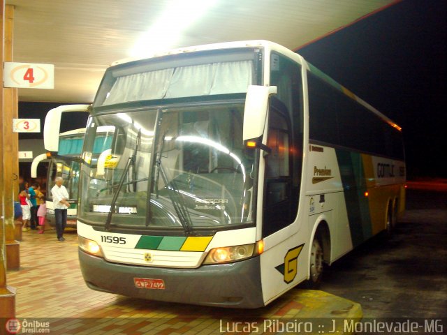 Empresa Gontijo de Transportes 11595 na cidade de João Monlevade, Minas Gerais, Brasil, por Lucas  Ribeiro. Número da foto: #358391.