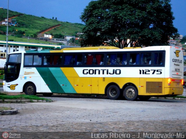 Empresa Gontijo de Transportes 11275 na cidade de João Monlevade, Minas Gerais, Brasil, por Lucas  Ribeiro. Número da foto: #358384.