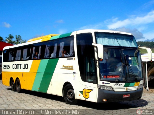 Empresa Gontijo de Transportes 12895 na cidade de João Monlevade, Minas Gerais, Brasil, por Lucas  Ribeiro. Número da foto: #359494.