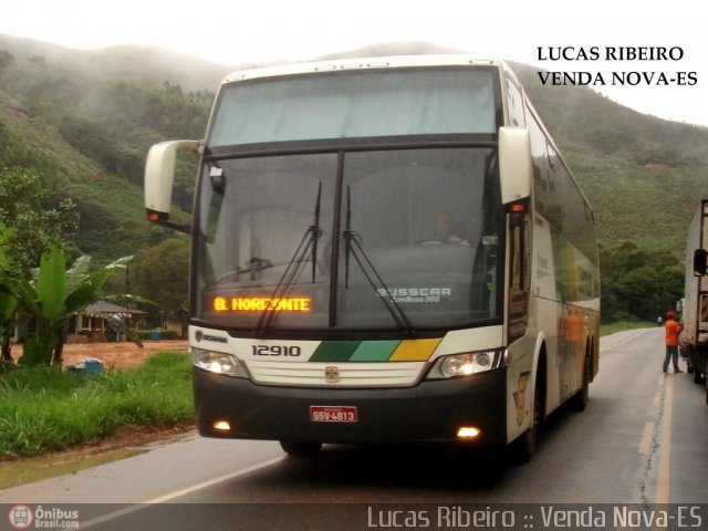 Empresa Gontijo de Transportes 12910 na cidade de Venda Nova do Imigrante, Espírito Santo, Brasil, por Lucas  Ribeiro. Número da foto: #359498.