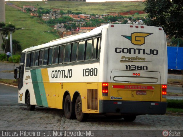 Empresa Gontijo de Transportes 11380 na cidade de João Monlevade, Minas Gerais, Brasil, por Lucas  Ribeiro. Número da foto: #359477.