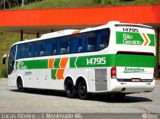 Cia. São Geraldo de Viação 14795 na cidade de João Monlevade, Minas Gerais, Brasil, por Lucas  Ribeiro. Número da foto: #360033.