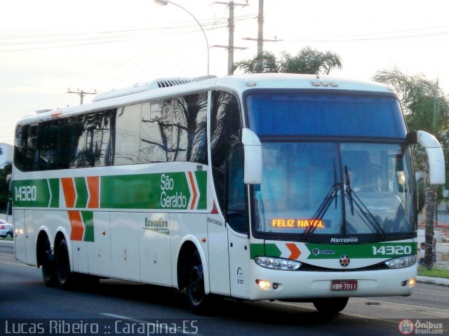 Cia. São Geraldo de Viação 14320 na cidade de Serra, Espírito Santo, Brasil, por Lucas  Ribeiro. Número da foto: #359516.