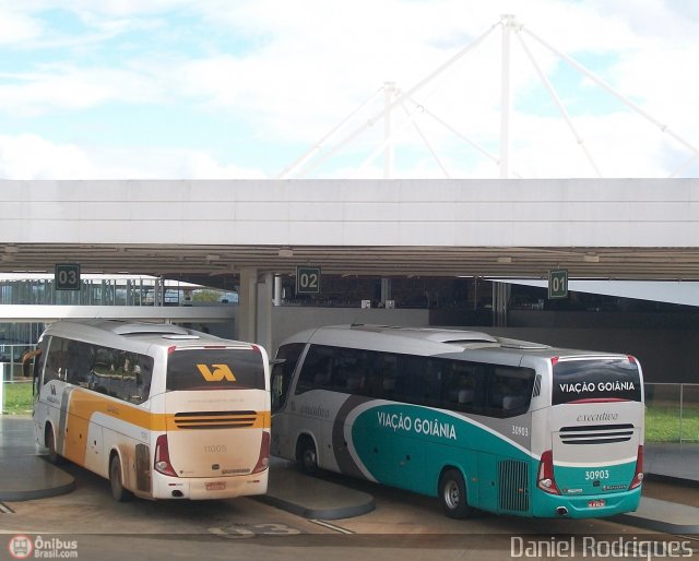 Viação Araguarina 11005 na cidade de Brasília, Distrito Federal, Brasil, por Daniel Rodrigues. Número da foto: #360097.