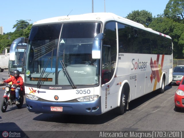 Solazer Transportes e Turismo 3050 na cidade de Rio de Janeiro, Rio de Janeiro, Brasil, por Alexandre  Magnus. ID da foto: 359608.