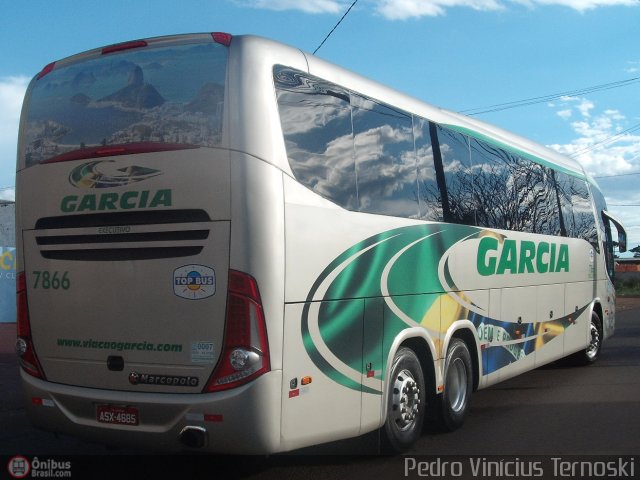 Viação Garcia 7866 na cidade de Apucarana, Paraná, Brasil, por Pedroka Ternoski. Número da foto: #359795.
