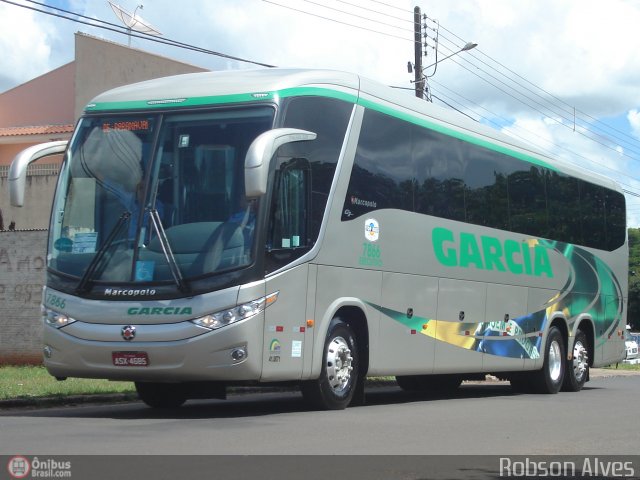Viação Garcia 7866 na cidade de Paranavaí, Paraná, Brasil, por Robson Alves. Número da foto: #361090.