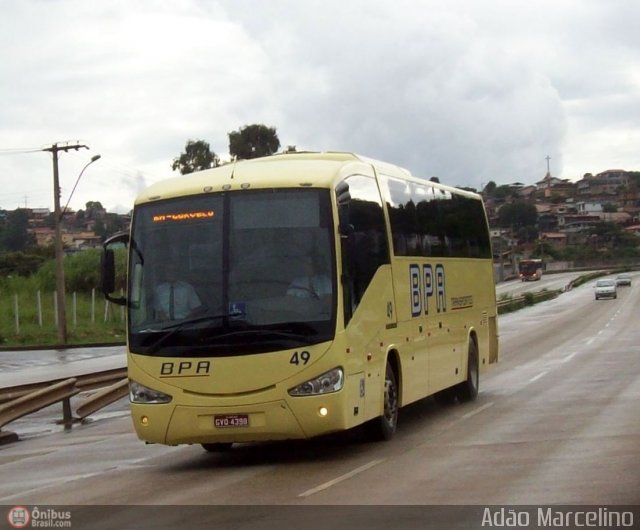BPA Transportes 49 na cidade de Belo Horizonte, Minas Gerais, Brasil, por Adão Raimundo Marcelino. Número da foto: #361466.