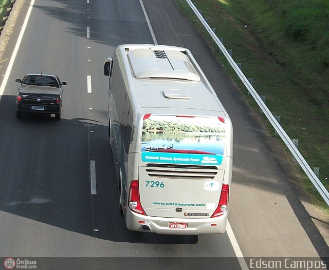Viação Garcia 7296 na cidade de Ponta Grossa, Paraná, Brasil, por Edson Campos. Número da foto: #361767.