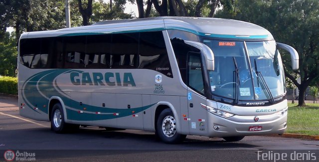 Viação Garcia 7496 na cidade de Cascavel, Paraná, Brasil, por Felipe  Dn. Número da foto: #361655.