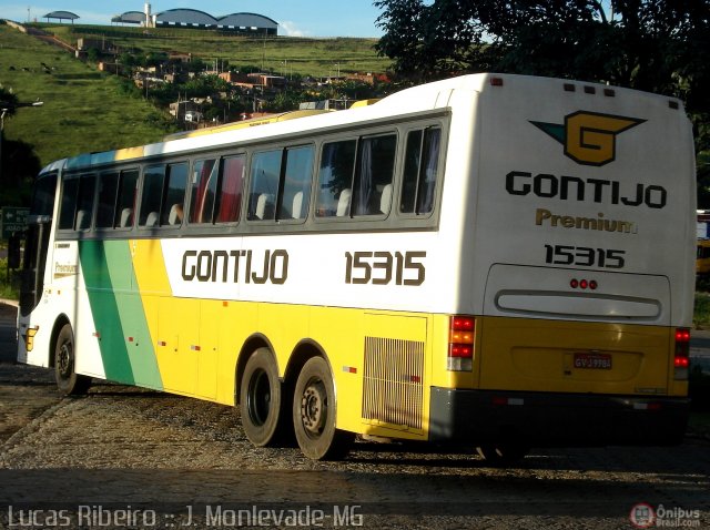 Empresa Gontijo de Transportes 15315 na cidade de João Monlevade, Minas Gerais, Brasil, por Lucas  Ribeiro. ID da foto: 364649.