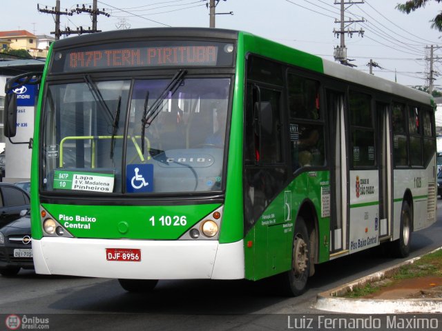 Viação Santa Brígida 1 1026 na cidade de São Paulo, São Paulo, Brasil, por Luiz Fernando Maximo. Número da foto: #364606.