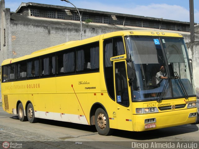 Viação Itapemirim 45247 na cidade de Rio de Janeiro, Rio de Janeiro, Brasil, por Diego Almeida Araujo. Número da foto: #363995.