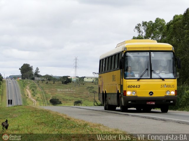 Viação Itapemirim 40443 na cidade de Vitória da Conquista, Bahia, Brasil, por Welder Dias. ID da foto: 336542.