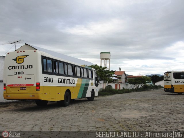 Empresa Gontijo de Transportes 3110 na cidade de Almenara, Minas Gerais, Brasil, por Sérgio Augusto Braga Canuto. ID da foto: 336775.