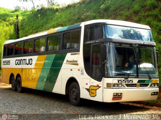 Empresa Gontijo de Transportes 15595 na cidade de João Monlevade, Minas Gerais, Brasil, por Lucas  Ribeiro. Número da foto: #336270.